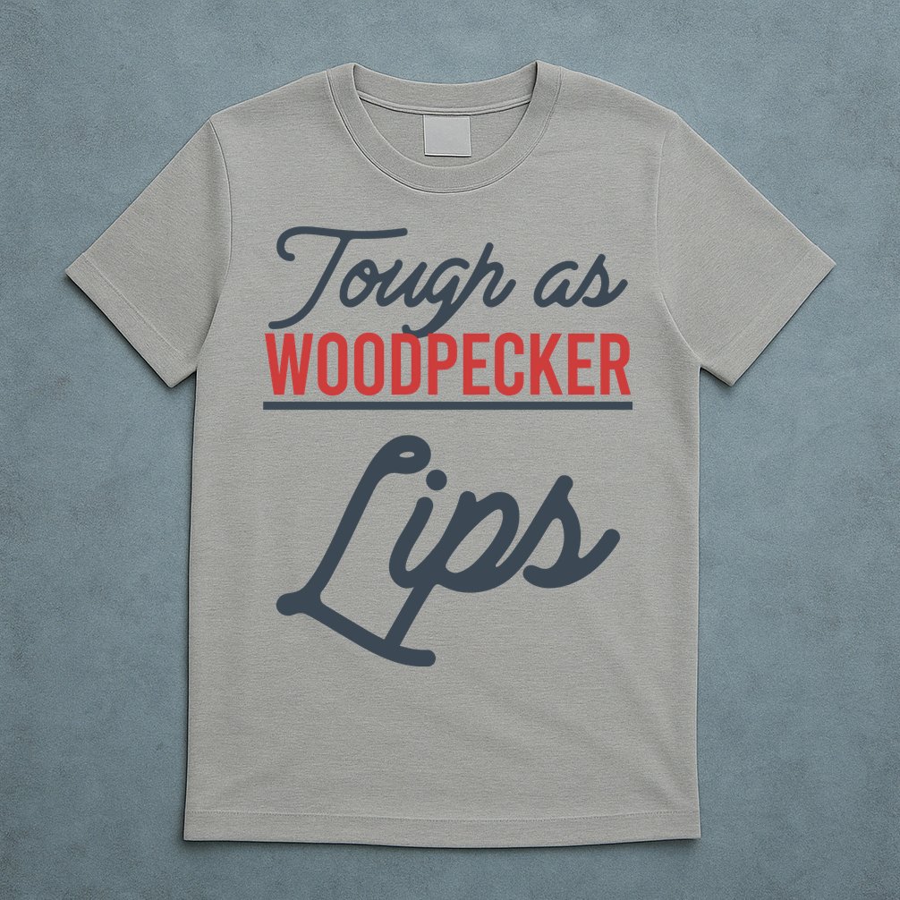 Tough As Woodpecker Lips Bird Animal Nature T-Shirt