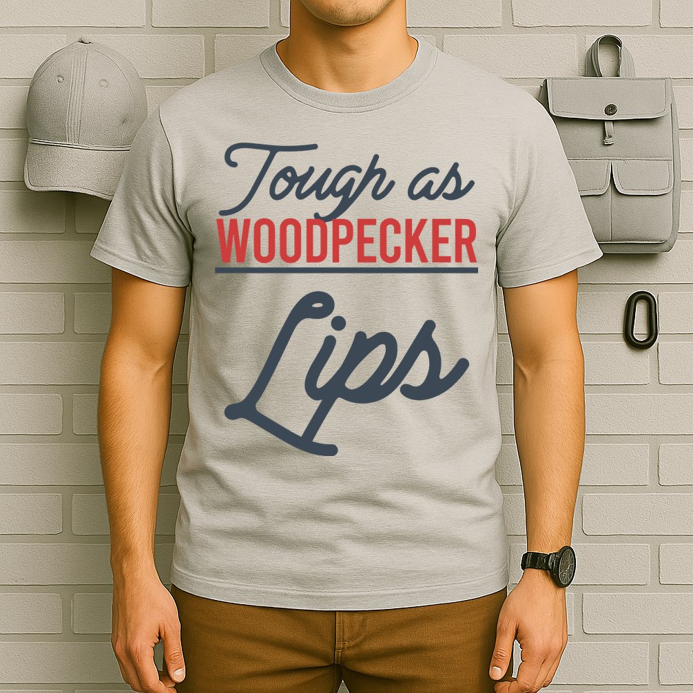 Tough As Woodpecker Lips Bird Animal Nature T-Shirt