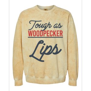 Tough As Woodpecker Lips Bird Animal Nature Colorblast Crewneck Sweatshirt