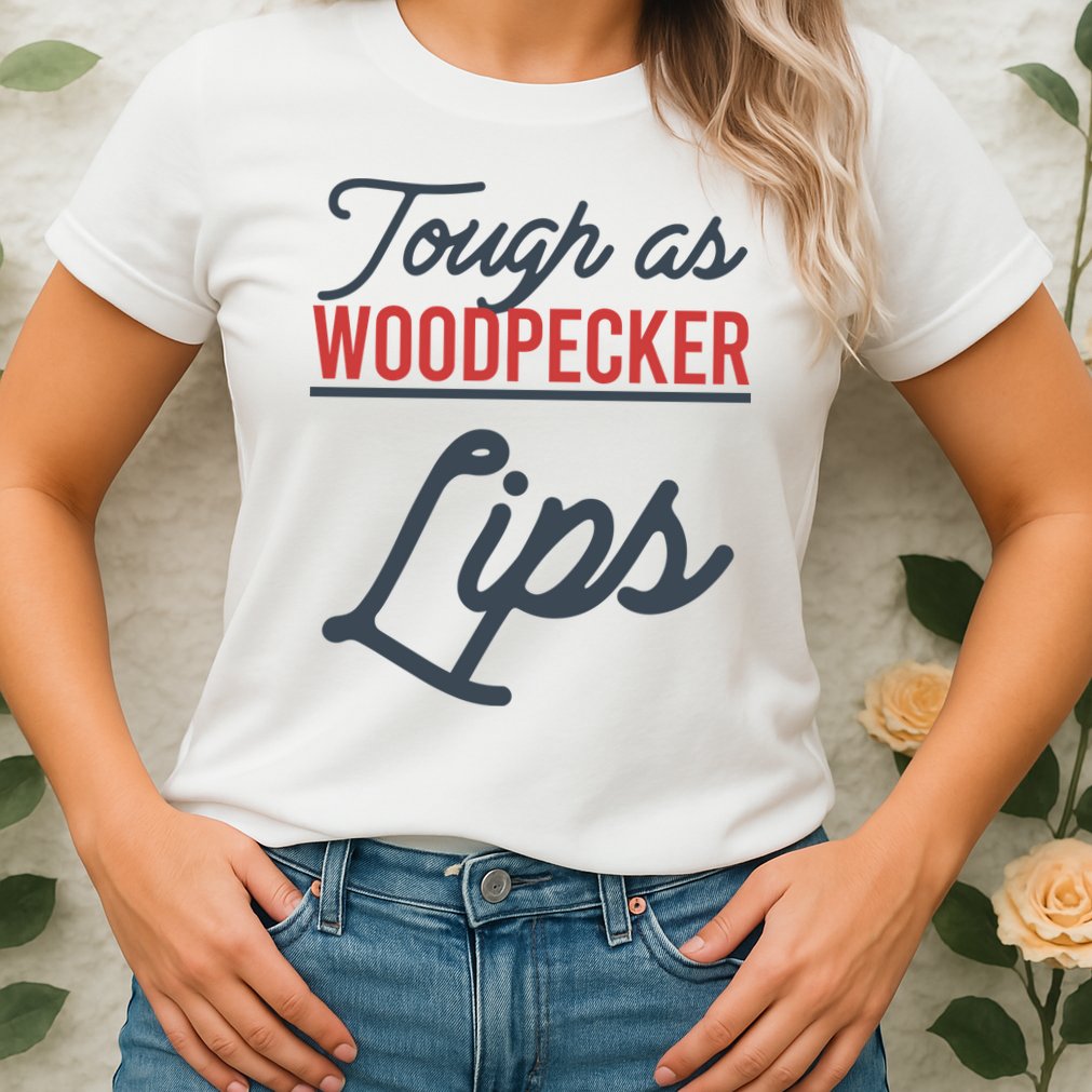 Tough As Woodpecker Lips Bird Animal Nature Womens T-Shirt