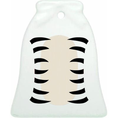 Tiger Adult Women Tiger Costume Ceramic Bell Ornament