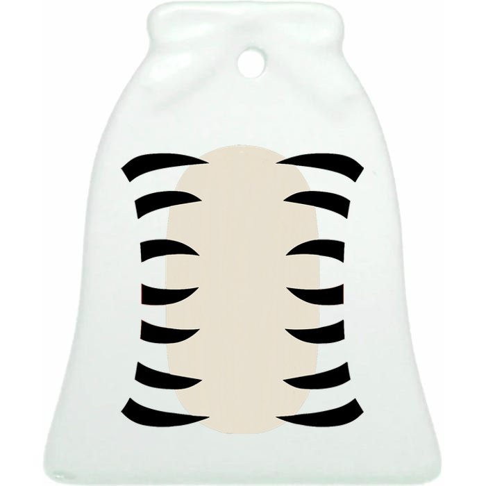 Tiger Adult Women Tiger Costume Ceramic Bell Ornament