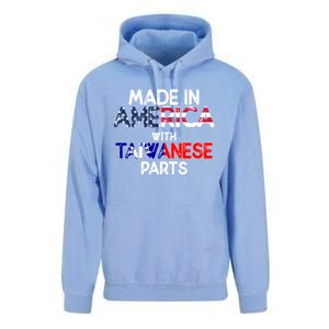 Taiwanese American With Flags Distressed Meaningful Gift Unisex Surf Hoodie