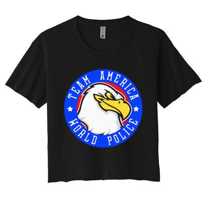 Team America World Police Women's Crop Top Tee