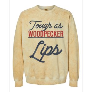 Tough As Woodpecker Lips Bird Animal Nature Colorblast Crewneck Sweatshirt