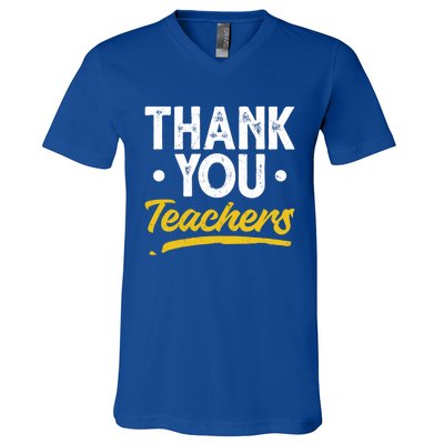 Teacher Appreciation Week Thank You Teachers Appreciation Gift V-Neck T-Shirt