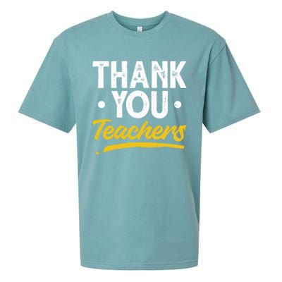 Teacher Appreciation Week Thank You Teachers Appreciation Gift Sueded Cloud Jersey T-Shirt