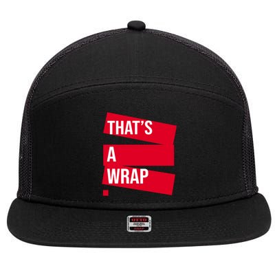 That's A Wrap 7 Panel Mesh Trucker Snapback Hat