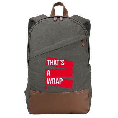 That's A Wrap Cotton Canvas Backpack