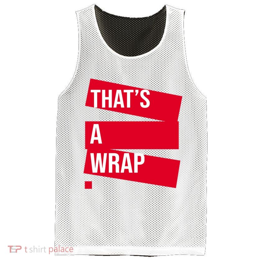 That's A Wrap Mesh Reversible Basketball Jersey Tank