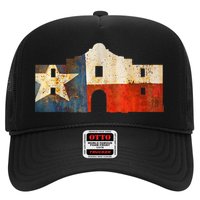 Texas Alamo Wrapped In A Rustic Texas Flag Hat