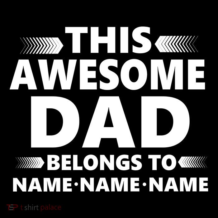 This Awesome Dad Belongs To Personalized Design Poster