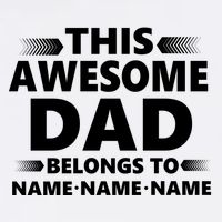 This Awesome Dad Belongs To Personalized Design Garment-Dyed Sweatshirt