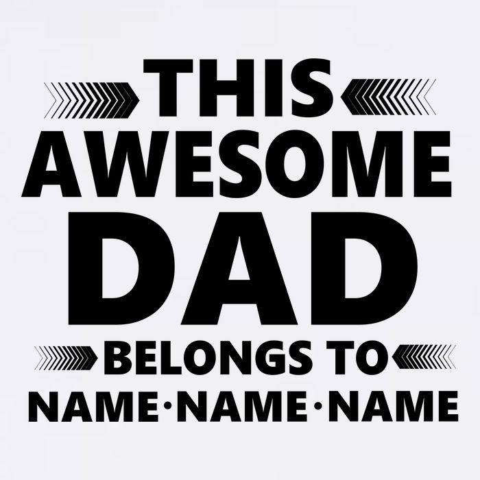 This Awesome Dad Belongs To Personalized Design Garment-Dyed Sweatshirt