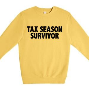 Tax Season Survivor Premium Crewneck Sweatshirt