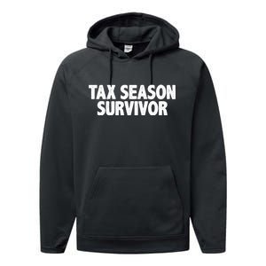 Tax Season Survivor Performance Fleece Hoodie