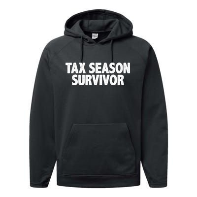 Tax Season Survivor Performance Fleece Hoodie