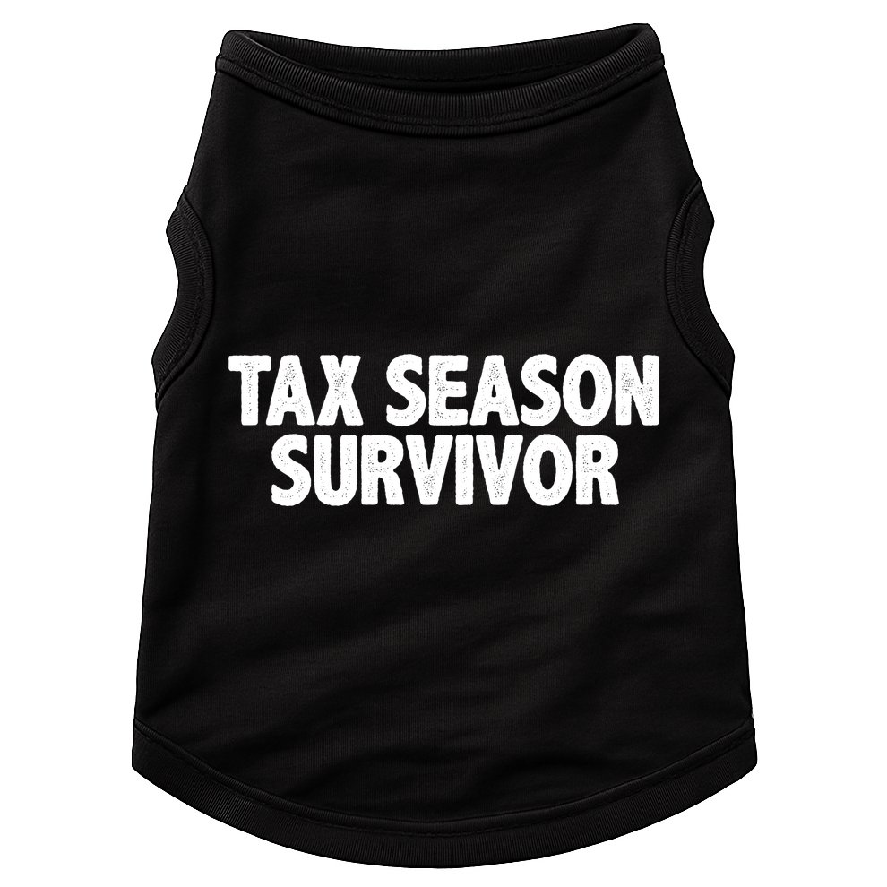 Tax Season Survivor Doggie Tank