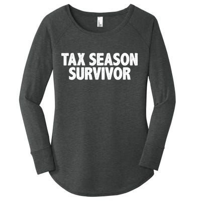 Tax Season Survivor Women's Perfect Tri Tunic Long Sleeve Shirt