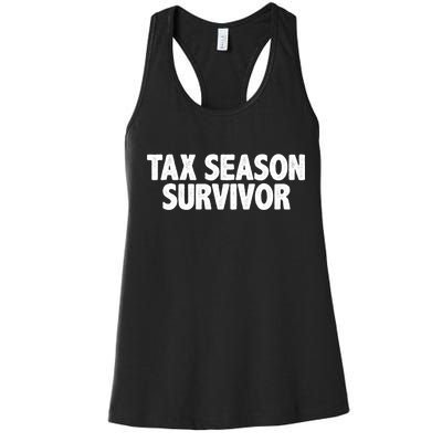 Tax Season Survivor Women's Racerback Tank