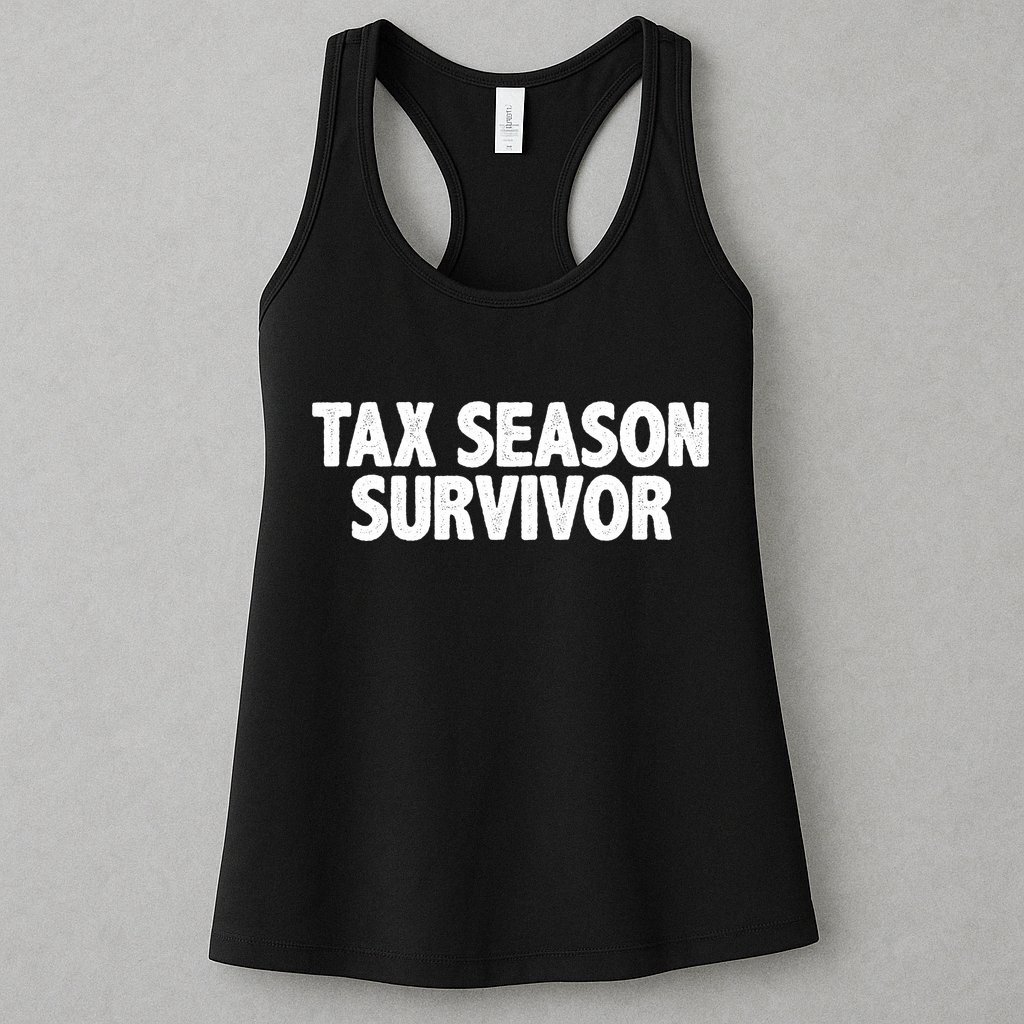 Tax Season Survivor Womens Tank Top