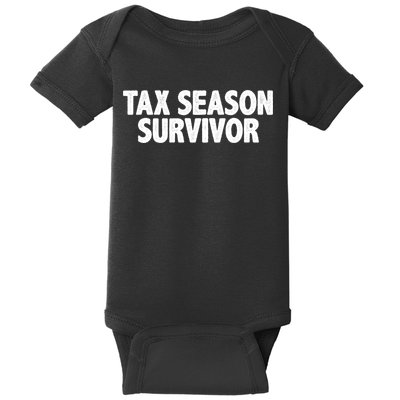 Tax Season Survivor Baby Bodysuit