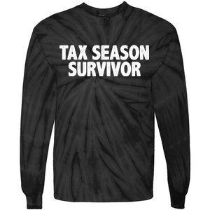 Tax Season Survivor Tie-Dye Long Sleeve Shirt