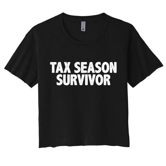 Tax Season Survivor Crop Top