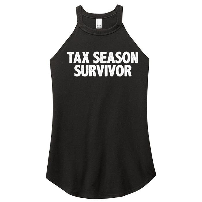 Tax Season Survivor Women's Perfect Tri Rocker Tank