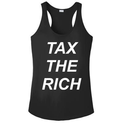 Tax The Rich Ladies PosiCharge Competitor Racerback Tank