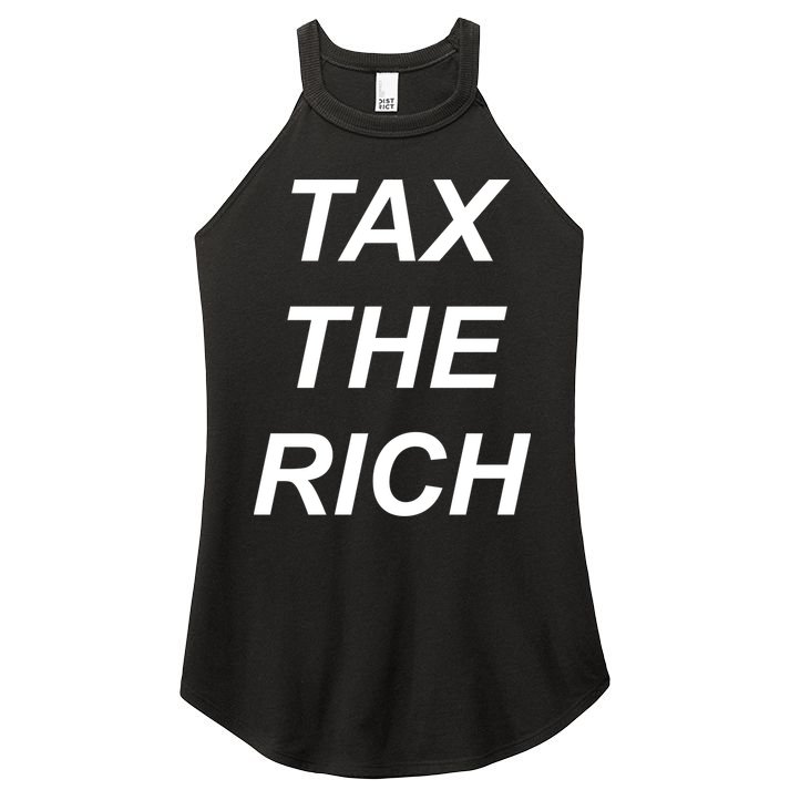 Tax The Rich Women's Perfect Tri Rocker Tank