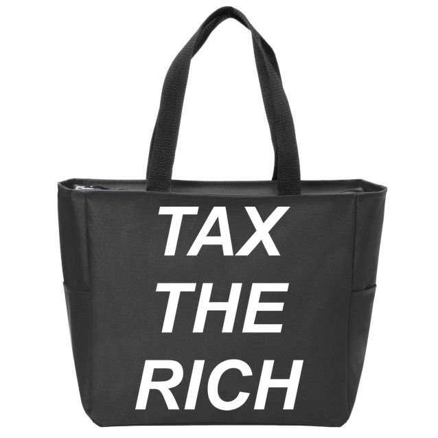 Tax The Rich Zip Tote Bag