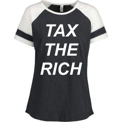 Tax The Rich Enza Ladies Jersey Colorblock Tee