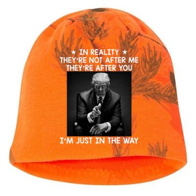 They're After You I'm Just In The Way Trump 2024 Kati - Camo Knit Beanie