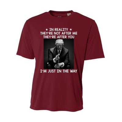 They're After You I'm Just In The Way Trump 2024 Performance Sprint T-Shirt