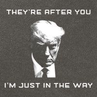 Theyre After You Im Just In The Way Donald Trump Cotton Canvas Backpack