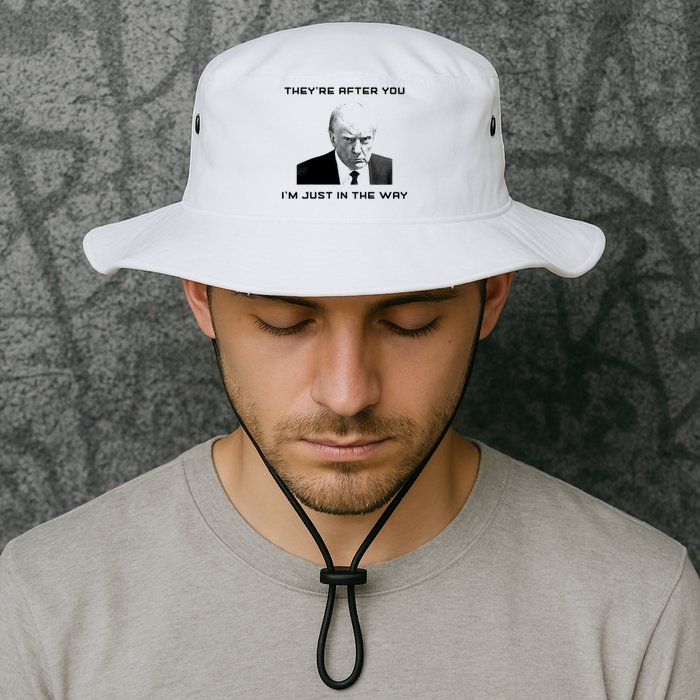 Theyre After You Im Just In The Way Donald Trump Bucket Hat