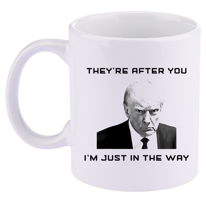 Theyre After You Im Just In The Way Donald Trump 11oz C Handle Ceramic Mug