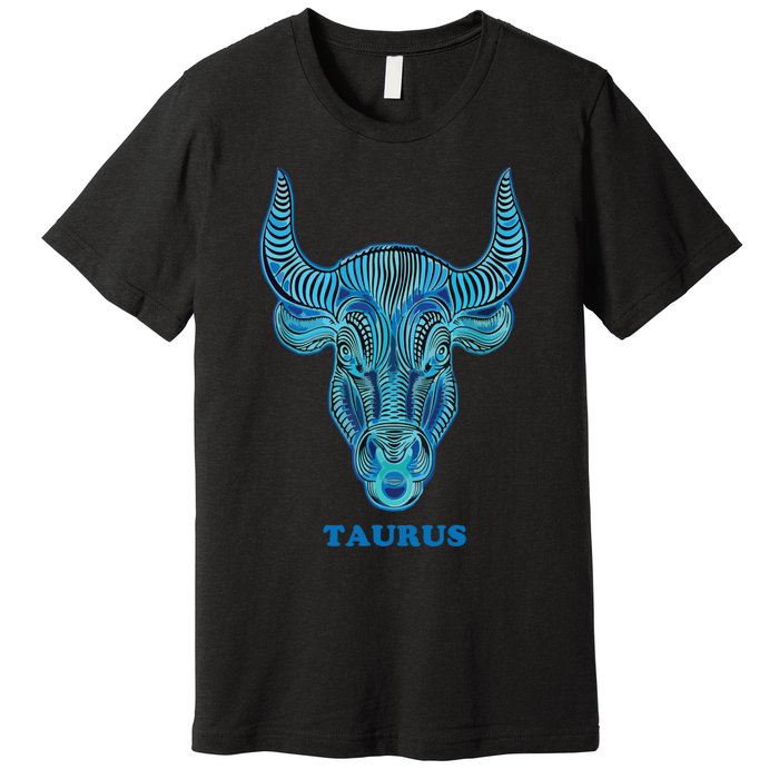 TaurusPersonality Astrology Zodiac Sign Horoscope Design Premium T-Shirt