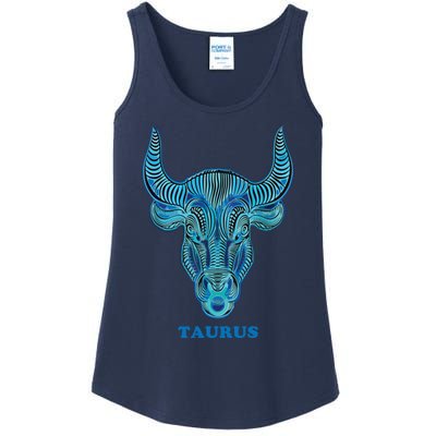 TaurusPersonality Astrology Zodiac Sign Horoscope Design Ladies Essential Tank