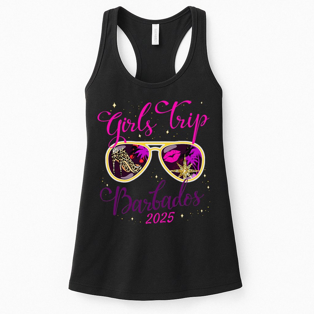 Trip Barbados 2025 Weekend Vacation Birthday Squad Womens Tank Top