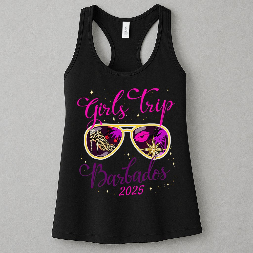Trip Barbados 2025 Weekend Vacation Birthday Squad Womens Tank Top