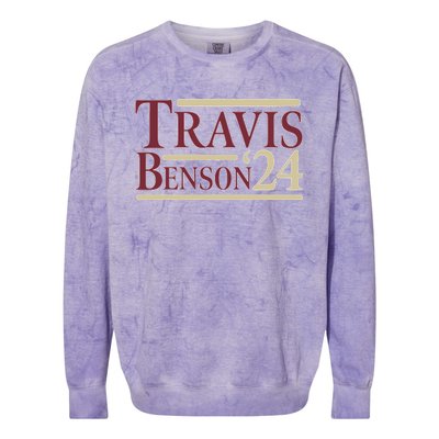 Travis Benson 24 Colorblast Crewneck Sweatshirt