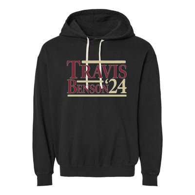 Travis Benson 24 Garment-Dyed Fleece Hoodie