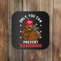 Trump Bearmaga 2024 Only You Can Prevent Kamunism Coaster