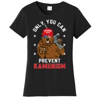 Trump Bearmaga 2024 Only You Can Prevent Kamunism Women's T-Shirt