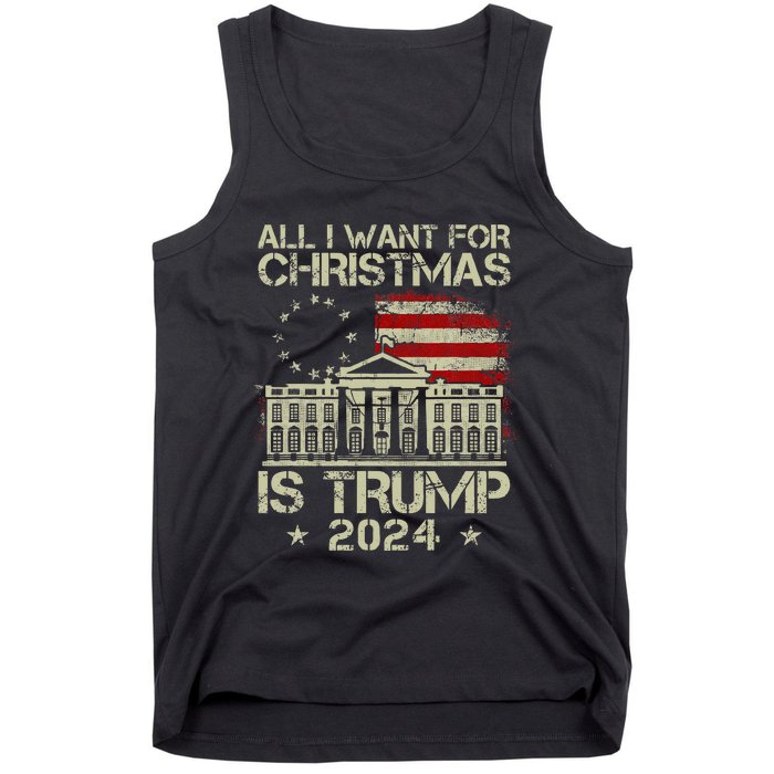 Trump Back 2024 All I Want For Christmas Is A New President Tank Top