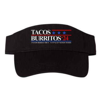 Tacos Burritos 2024 Everybody Chill LetS Get Some Food Valucap Bio-Washed Visor