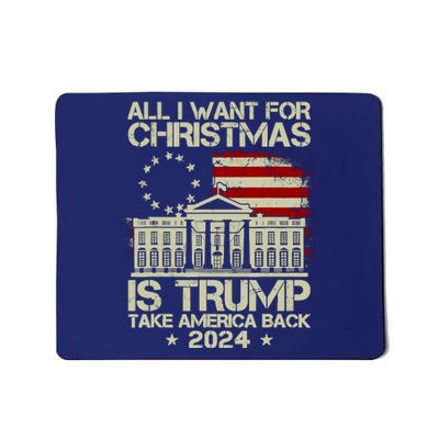 Trump Back 2024 All I Want For Christmas Is A New President Mousepad