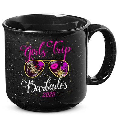 Trip Barbados 2025 Weekend Vacation Birthday Squad 15oz Campfire Ceramic Mug